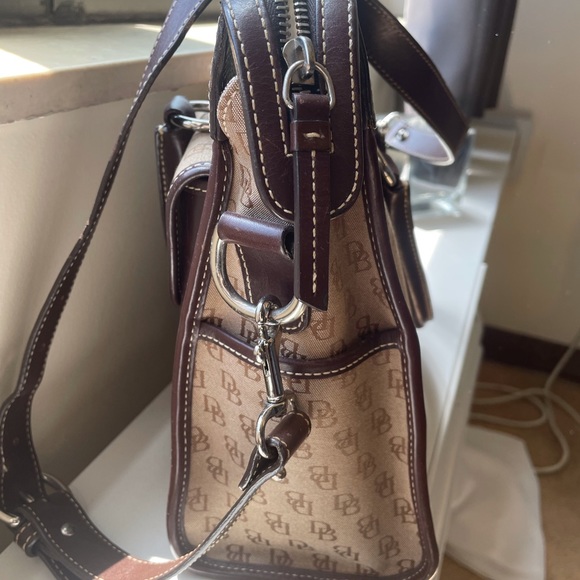 Dooney bourke briefcase handbag brown signature - Picture 4 of 5